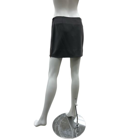 NWT Diane Von Furstenberg Skirt Women’s Size 4 ‘Martini Mini’ Side Zippers Gray - Picture 3 of 4